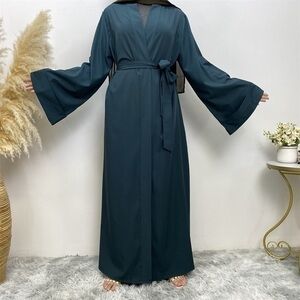 Dark green abaya